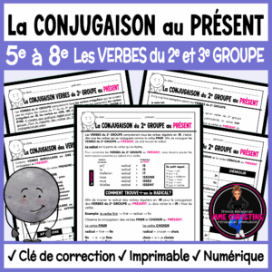 French Present Tense Verbs Workbook | 2nd & 3rd Group Workbooks | Verbes au présent