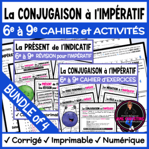 French Imperative Verbs Workbook BUNDLE | Complete Verb Conjugation Unit | Verbes à l'impératif