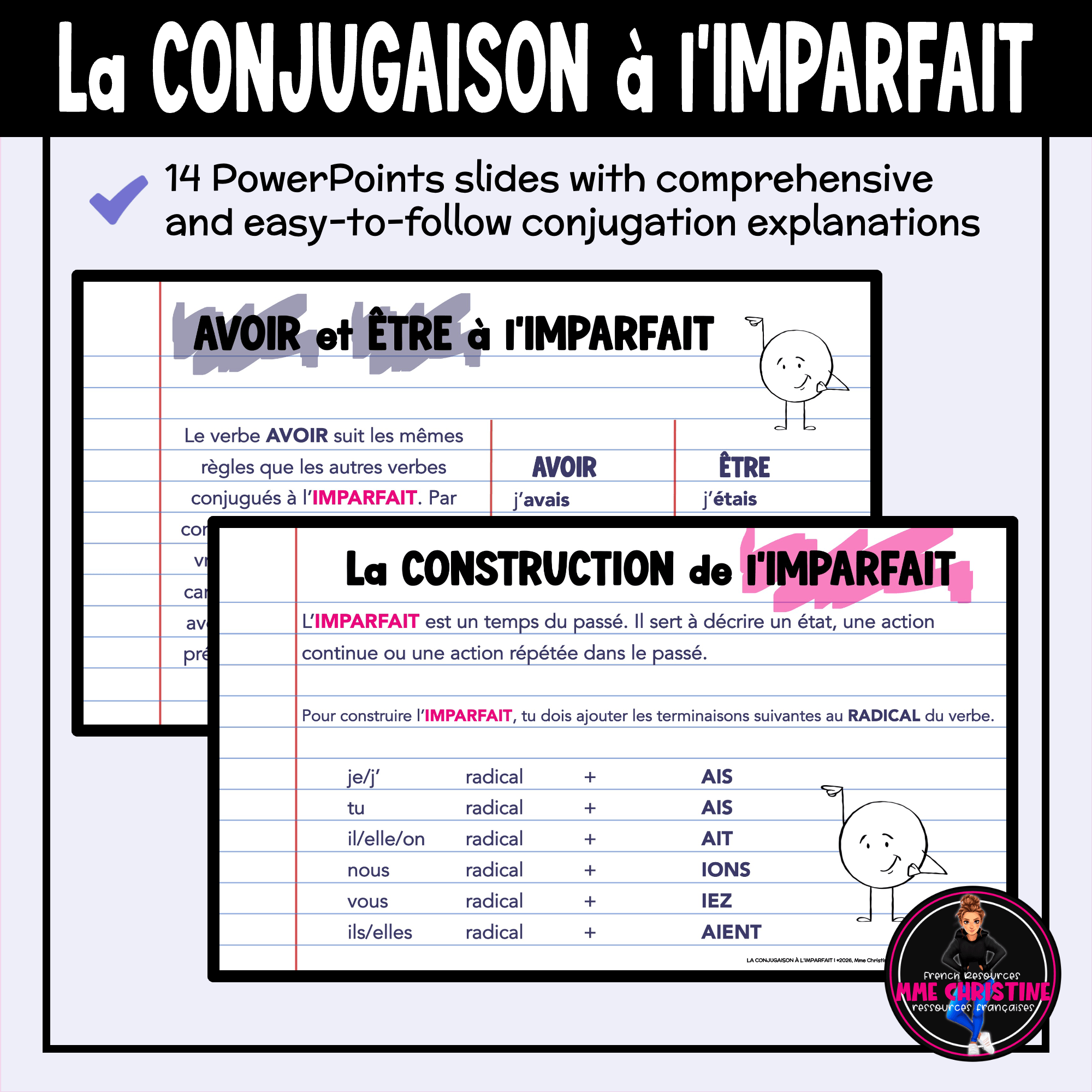 French Imparfait Workbook for Immersion & FSL | Complete Unit with Activities & Tests - Image 4