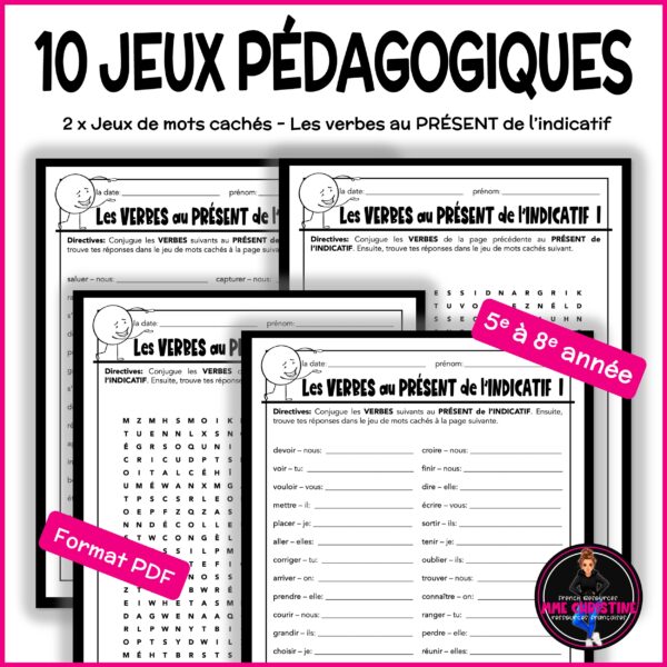 10 JEUX PÉDAGOGIQUES 3 - Pour la suppléance - 10 French Puzzles - Image 6