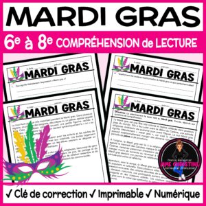Compréhension de lecture - MARDI GRAS