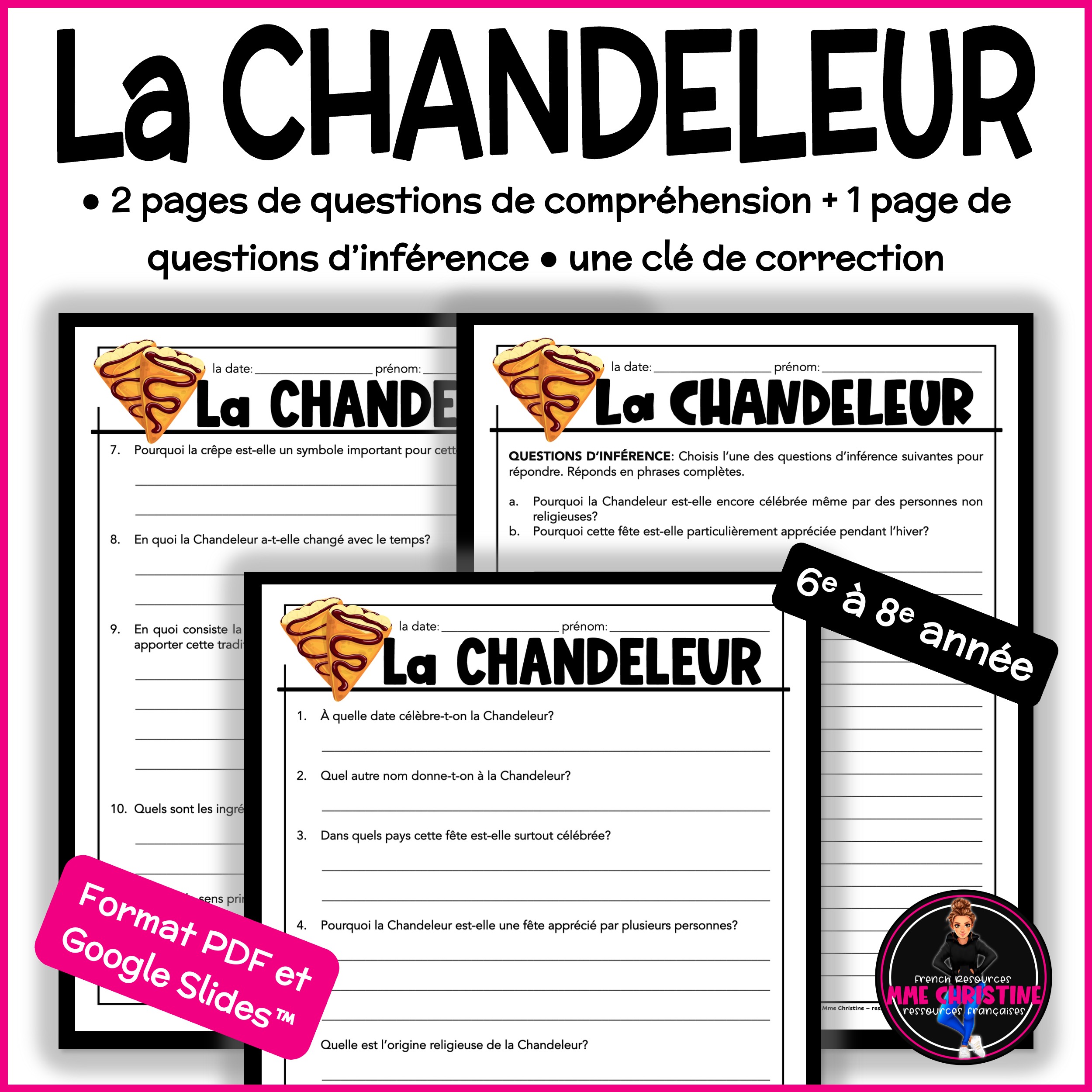 Compréhension de lecture - La CHANDELEUR - Image 3